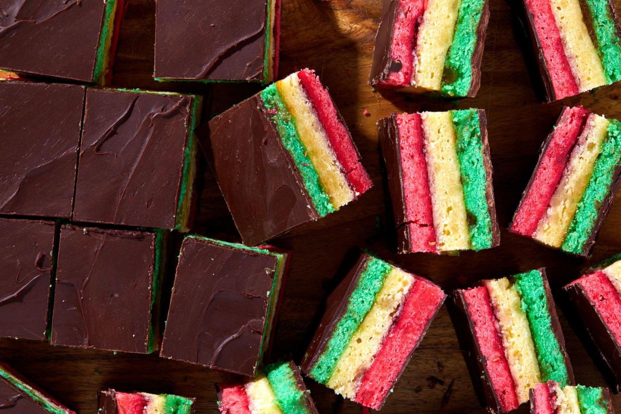 italian rainbow cookies