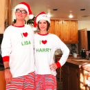 <p>In case you didn’t know, Harry Hamlin and Lisa Rinna heart each other! “Merry Christmas to you and your families!” wrote <i>The Real Housewives of Beverly Hills</i> star. “We feel so blessed and grateful! Love to you all!” (Photo: <a rel="nofollow noopener" href="https://www.instagram.com/p/BOcqhmSgPsM/" target="_blank" data-ylk="slk:Instagram;elm:context_link;itc:0" class="link ">Instagram</a> </p>