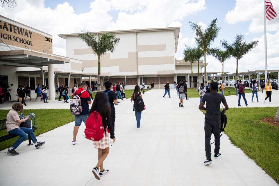 The new Gateway High School that opened in 2021 is a Lee County Emergency Public Shelter.