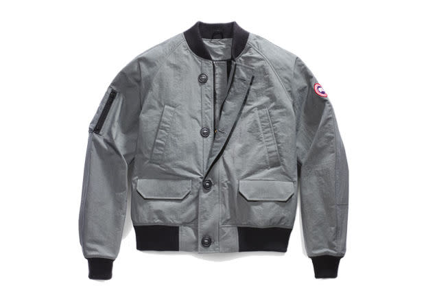 <p>It would be nice to enjoy the snuggliness of a Canada Goose parka all year round, but they are too hot for anywhere above freezing. So invest in something lighter, easier and altogether more summer-friendly.</p><p><a rel="nofollow noopener" href="https://www.canadagoose.com/uk/en/faber-bomber-2400M.html?cgid=shop-mens-new-arrivals#start=1&cgid=shop-mens-new-arrivals" target="_blank" data-ylk="slk:£350;elm:context_link;itc:0;sec:content-canvas" class="link "><em>£350</em></a></p>