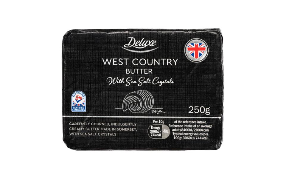 Lidl Deluxe West Country Butter με κρυστάλλους θαλασσινού αλατιού