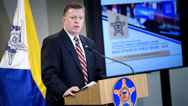 PHOTO: Secret Service Director James Murray speaks during a press conference in Alexandria, Va., July 19, 2019. (AFP via Getty Images, FILE)