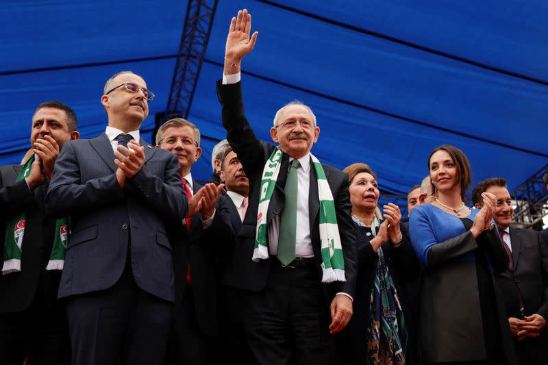 Presidential candidate Kemal Kilicdaroglu holds a rally ahead of presidential elections, in Bursa