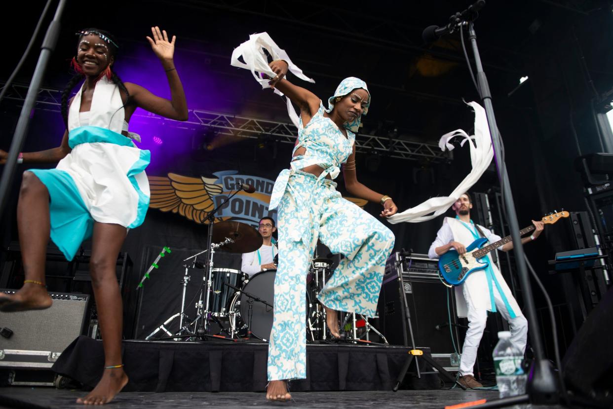 Lady Moon and the Eclipse play during day 2 of the Grand Point North music festival at Waterfront Park on Sunday, Sept. 15, 2019 in Burlington, Vermont.