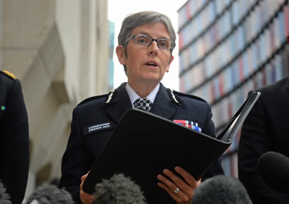 Metropolitan Police Commissioner Cressida Dick. (Kirsty O’Connor/PA) (PA Archive)