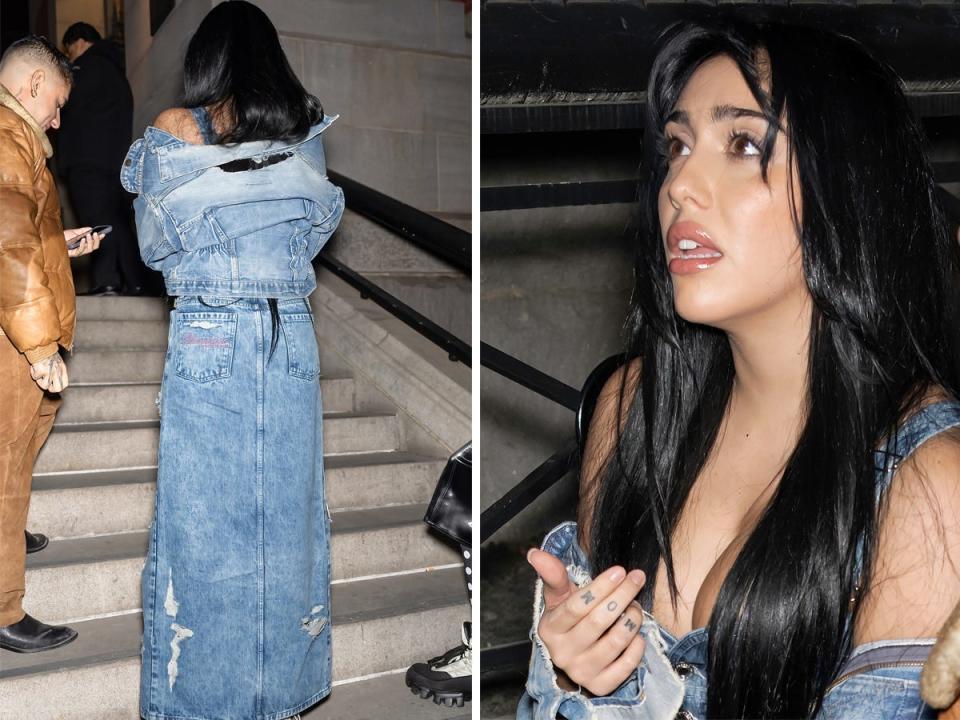 Lourdes Leon being turned away from a Marc Jacobs fashion show in New York City on February 2, 2023.