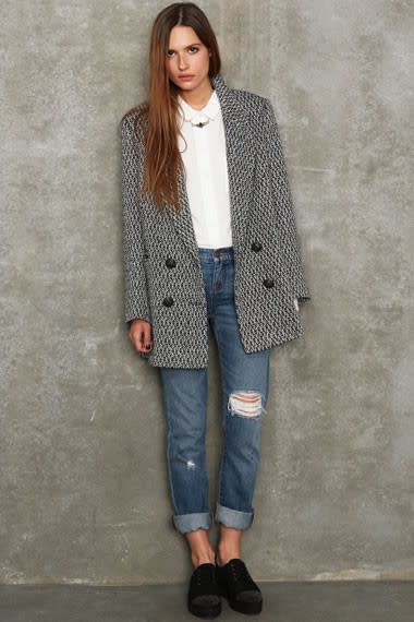 Gray Boyfriend Coat