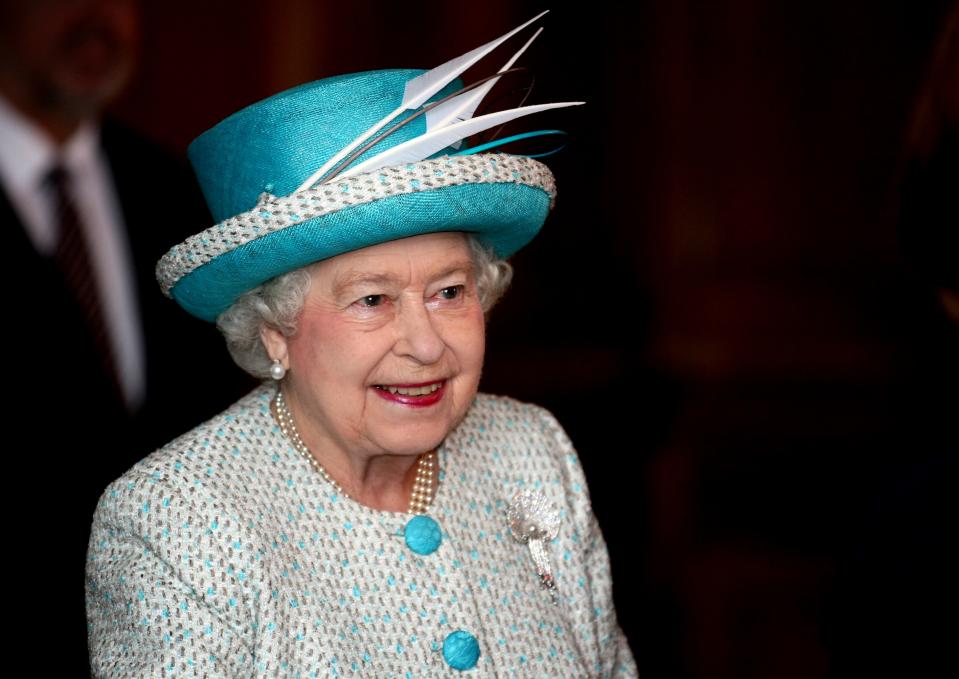 NORFOLK, ENGLAND - FEBRUARY 6: Queen Elizabeth II during a visit to Kings Lynn Town Hall on February 6, 2012 in Norfolk, England. Today is Accession Day, with the Queen celebrating 60 years to the day since she became Monarch. (Photo by Chris Radburn - WPA Pool/Getty Images)