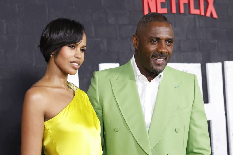 Idris Elba (R) and Sabrina Elba attend the New York premiere of "Luther: The Fallen Sun" in 2023. File Photo by John Angelillo/UPI