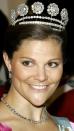<p> Now over to Sweden, with a favourite crown of the Crown Princess Victoria. </p> <p> The distinct buttons that make up this tiara are known more formally as diamond rosettes. And it's these rosettes that really make this crown so special. </p> <p> They were attached to the crown worn by King Carl XIV Johan, who was born Jean Baptiste Bernadotte, at his coronation in 1818. He was the first king of the Bernadotte dynasty, and his legacy remains central to the Swedish Royal Family today. </p>