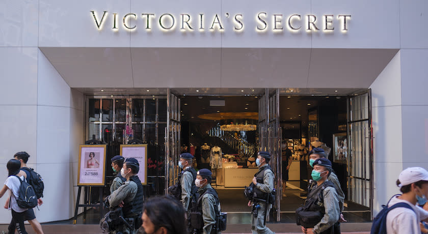 Victoria’s Secret位於香港銅鑼灣的旗艦店業績表現受到香港情勢嚴重影響。 Photographer: Justin Chin/Bloomberg