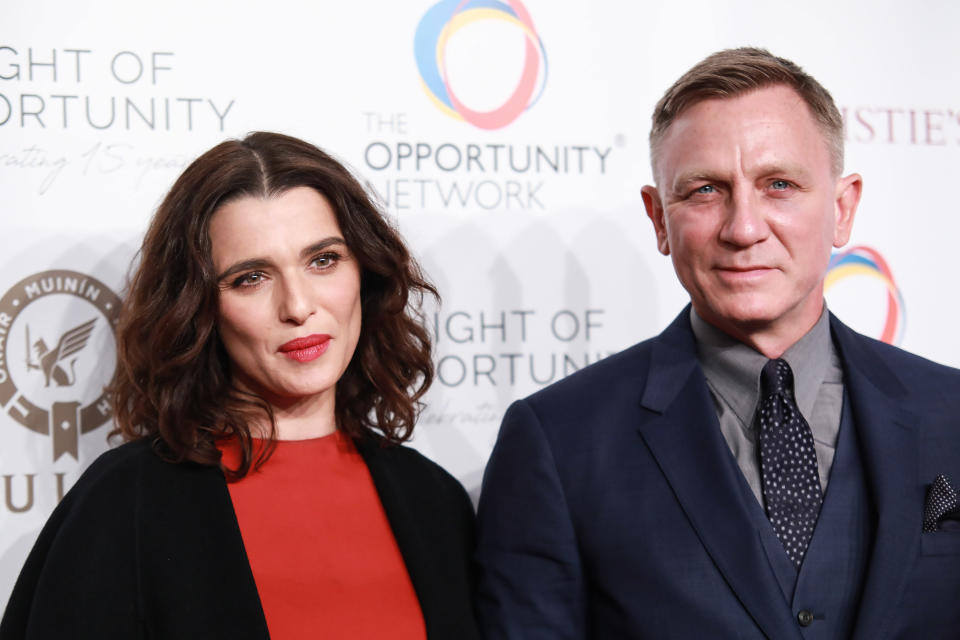 NEW YORK, NY - APRIL 9: Rachel Weisz and Daniel Craig attend The Opportunity Network's 11th Annual Night of Opportunity Gala at Cipriani Wall Street on April 9, 2018 in New York City. (Photo by Gonzalo Marroquin/Patrick McMullan via Getty Images)