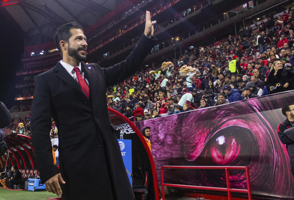 Benjamín Mora durante un enfrentamiento de Atlas (Foto de: Carlos Heredia/Jam Media/Getty Images)