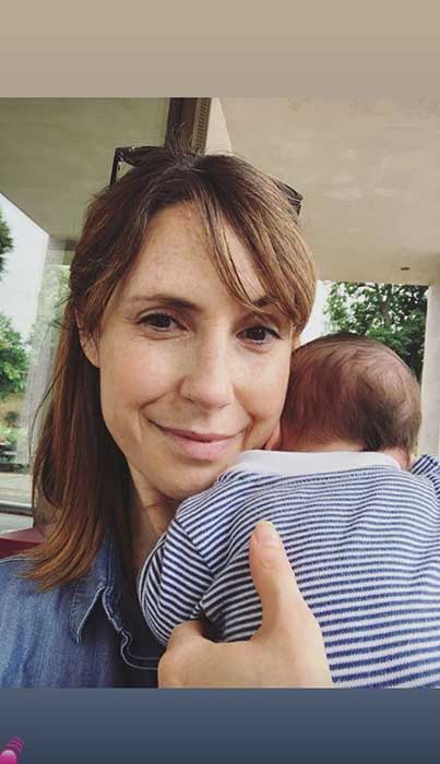 Alex Jones and her husband celebrate first Father's Day with newborn son  Kit