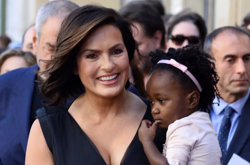 Mariska Hargitay and her daughter Amaya attend her Hollywood Walk of Fame ceremony in 2013. File Photo by Jim Ruymen/UPI