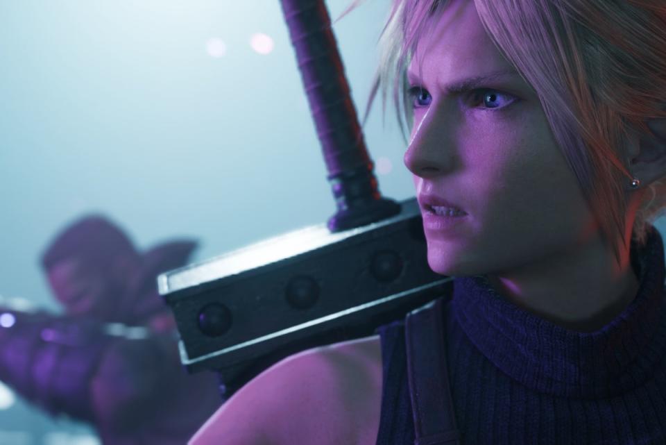 Cloud Strife prepares for the next battle in Final Fantasy VII Rebirth (SQUARE-ENIX LTD.)