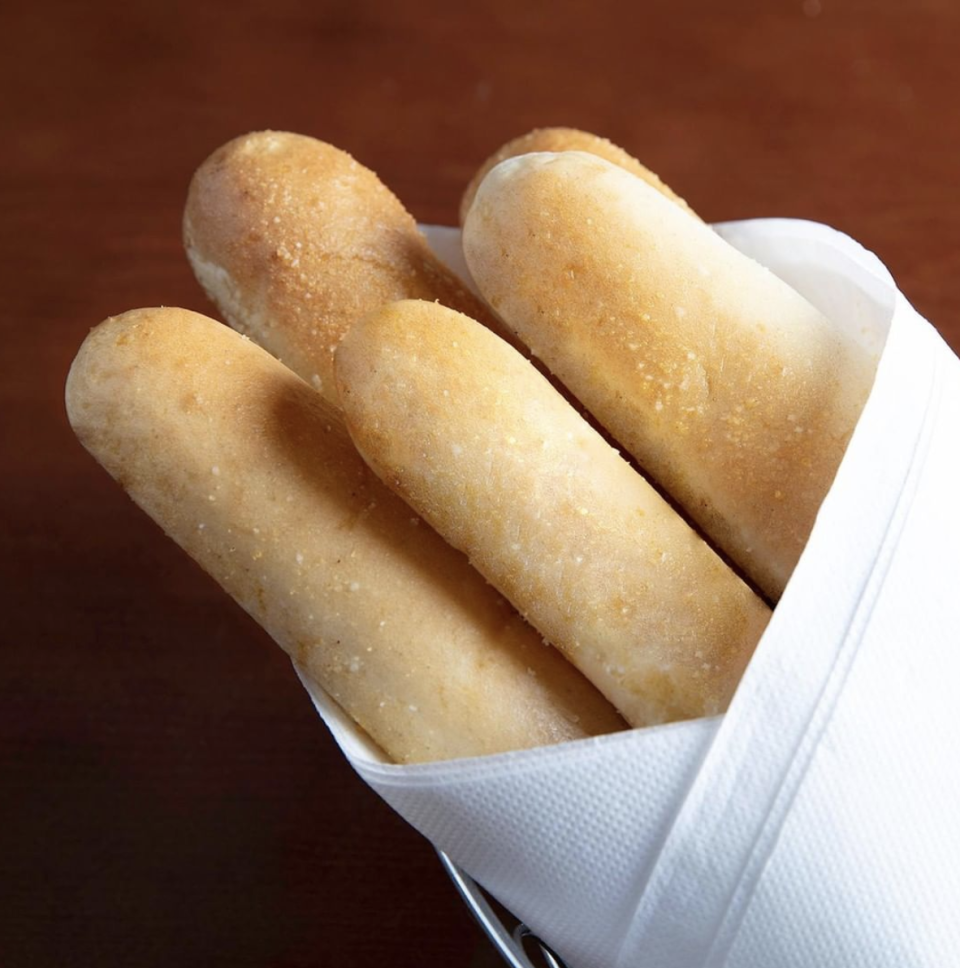 The secret to the breadsticks is...