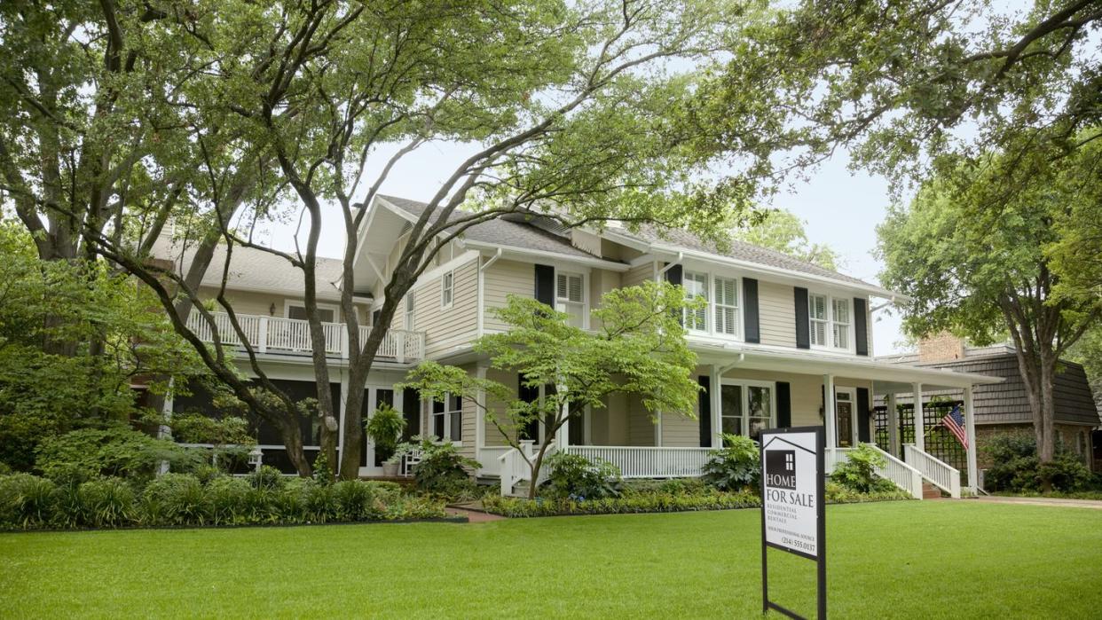 exterior view of home for sale