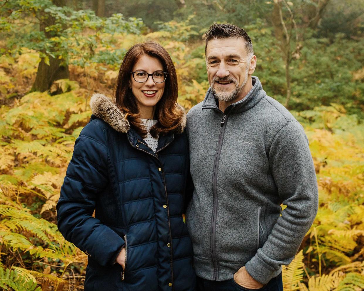 Dene Josham, pictured with his new partner, Julie whom he has a happy, healthy relationship with. (John Steel Photography)