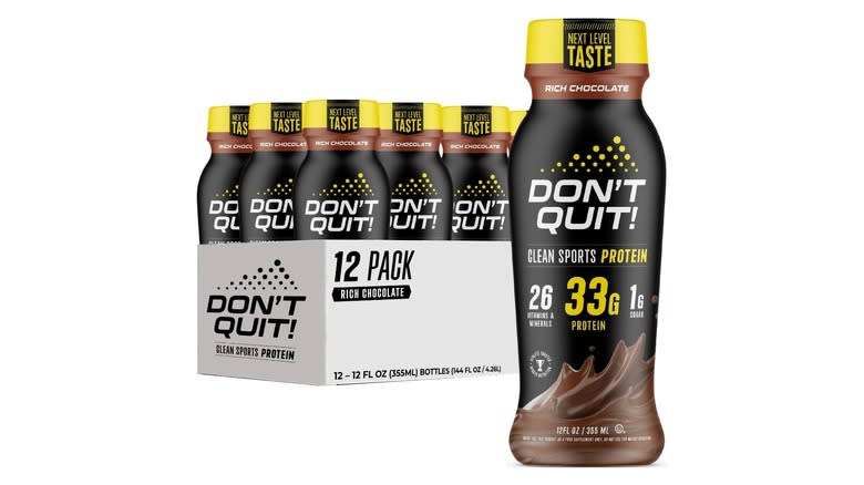 Don't Quit Chocolate Shake bottle and pack