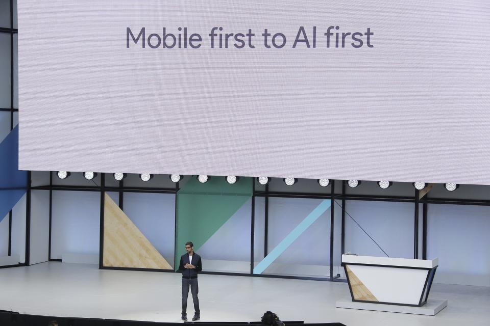 google i/o 2017 sundar pichai AI first