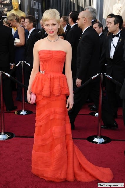 michelle williams oscar 2012