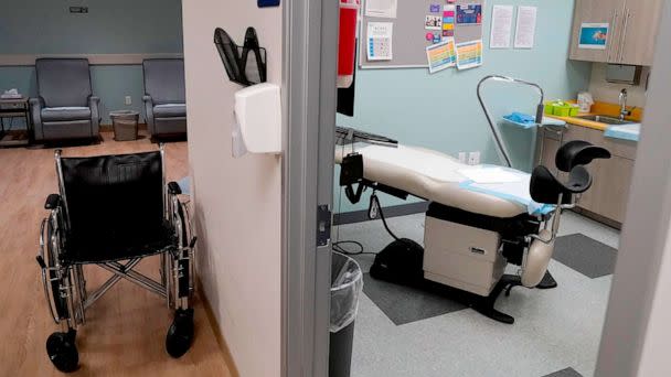 PHOTO: FILE - An unoccupied recovery area, left, and an abortion procedure room are seen at a Planned Parenthood Arizona facility in Tempe, Ariz., June 30, 2022. (Matt York/AP, FILE)