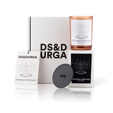 D.S. & Durga Exclusive Portable Fireplace Holiday Set, The Conservatory