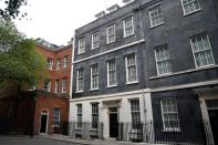 A general view shows Downing Street in London