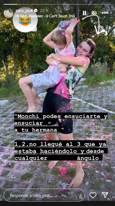 Ramón y Sofía celebraron juntos (Foto: Instagram @caro_prat)