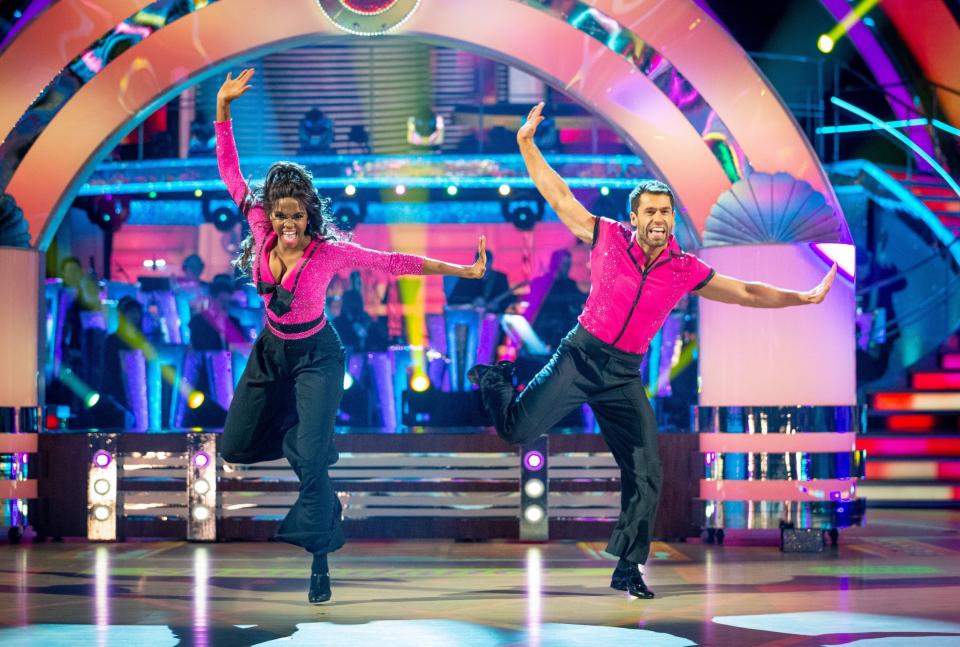 Kelvin and Oti's showdance left judge Motsi in tears (PA)