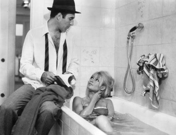 Making a splash: Piccoli with Brigitte Bardot in Jean-Luc Godard’s ‘Contempt’ (Getty)