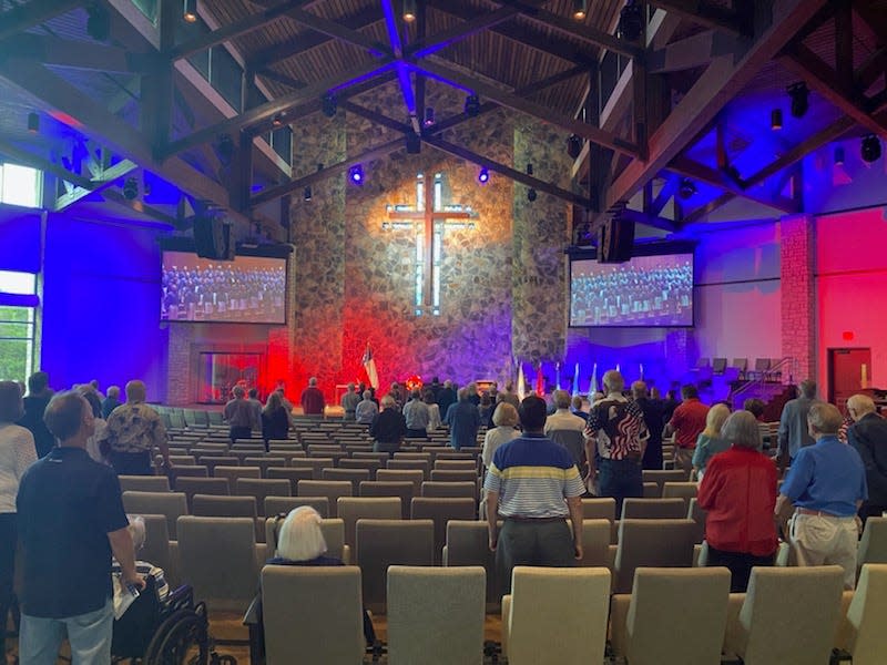 The city of Lakeway will honor fallen military this Memorial Day with a special service at the Church of the Resurrection of the Lord. Last year's service, seen here, was at Lakeway Church.