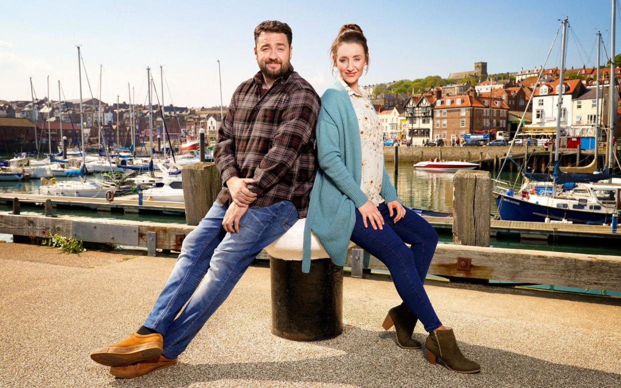 Jason Manford and Catherine Tyldesley as Mike and Karen  - BBC