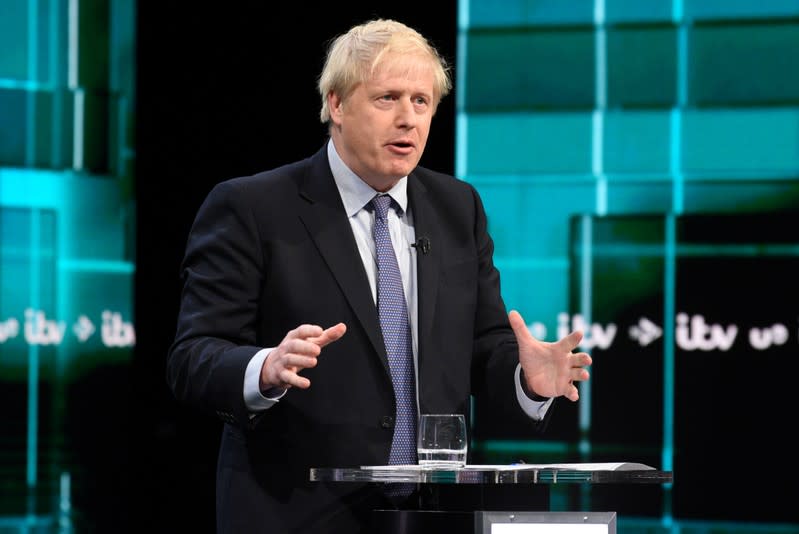 First televised head to head debate between Johnson and Corbyn ahead of election