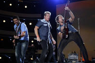 <b>19. Rascal Flatts - $10,777,282.68</b><br><br>Rascal Flatts performs at the 2012 CMA Music Festival in Nashville, Tenn.