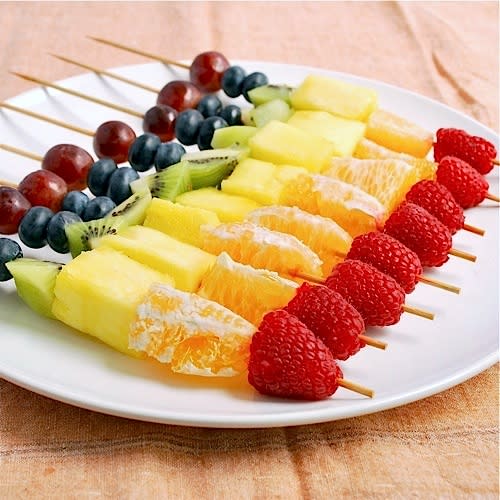 Rainbow Fruit Skewers