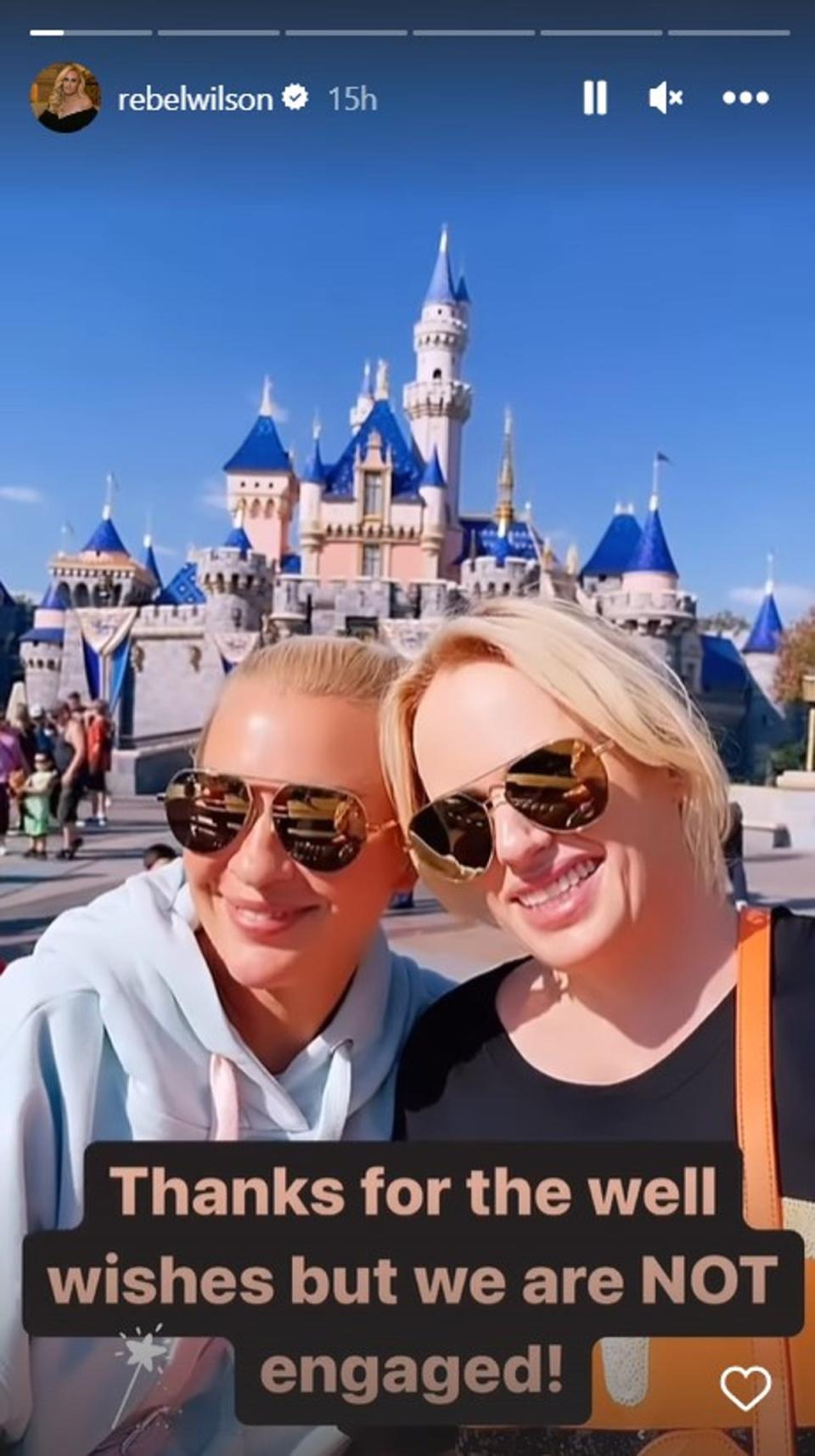 Rebel Wilson denies she is engaged (Rebel Wilson/Instagram)