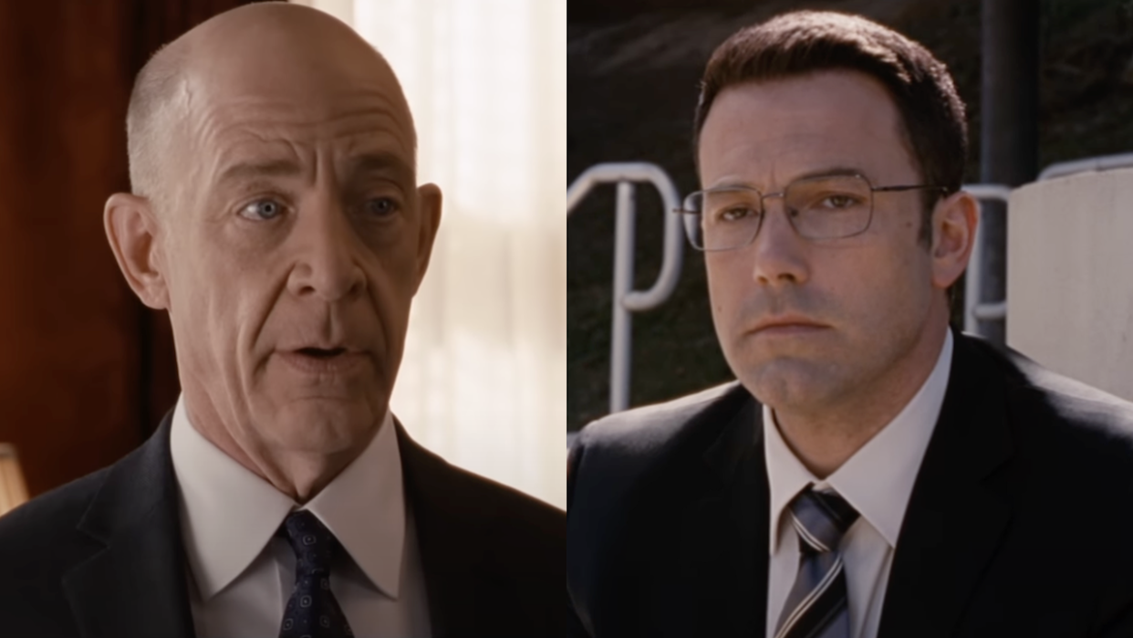  J.K. Simmons and Ben Affleck in The Accountant (side by side). 