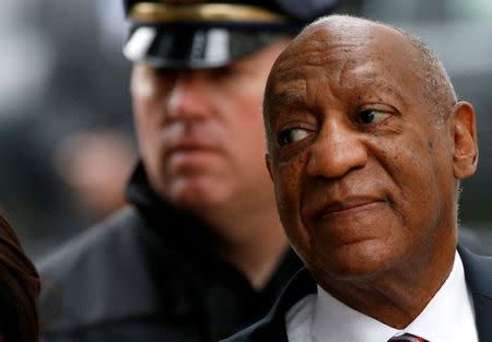 FILE PHOTO: Actor and comedian Bill Cosby arrives for the third day of his sexual assault trial at the Montgomery County Courthouse in Norristown, Pennsylvania, U.S., June 7, 2017. REUTERS/Brendan McDermid/File Photo