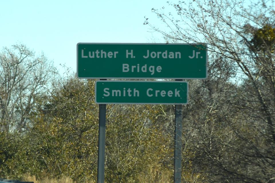 Luther H Jordan Jr Bridge at McRae Street, in Wilmington on Wednesday, Jan. 17, 2024.