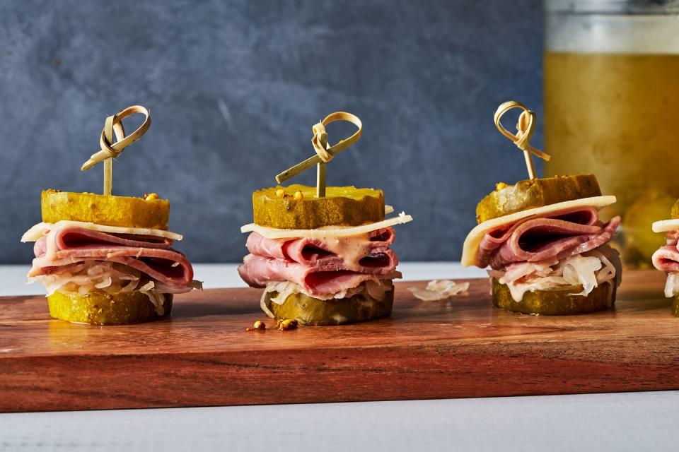 reuben pickle bites