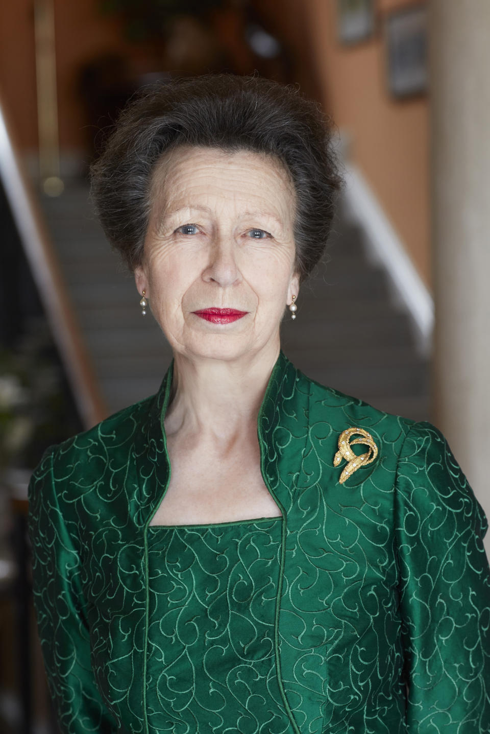 STROUD, UNITED KINGDOM - AUGUST 14: In this handout image released on August 14, 2020, Princess Anne, Princess Royal poses for a portrait at her home at Gatcombe Park in late February 2020. The images are being released as official photographs to celebrate the Princess's 70th birthday on Saturday. (Photo by John Swannell / Camera Press via Getty Images)