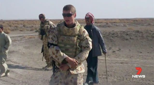 Mr Haven served in Iraq. Picture: 7 News