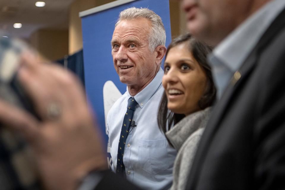 Robert F. Kennedy, Jr. meets supporters at the Crowne Plaza in Asheville, October 15, 2023.