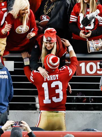 Michael Owens/Getty Jenna Brandt and Brock Purdy