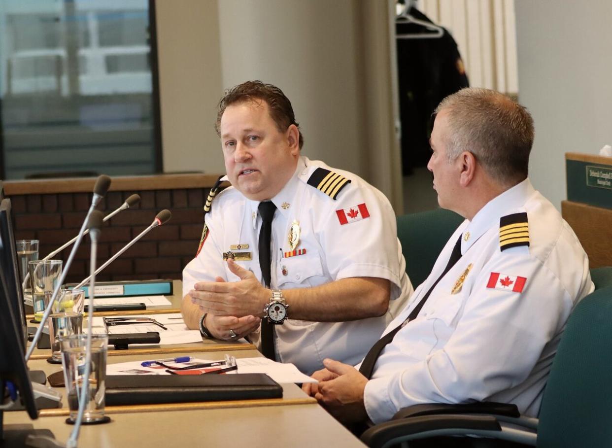Cape Breton Regional Municipality Deputy Fire Chief Chris March says it's increasingly difficult to fill job openings and one reason may be requiring candidates to pass a polygraph test. (Erin Pottie/CBC - image credit)