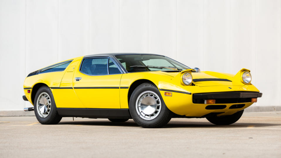 The 1975 Maserati Bora heading to the RM Sotheby’s Fort Lauderdale auction later this month. - Credit: Photo by Juan Martinez, courtesy of RM Sotheby's.