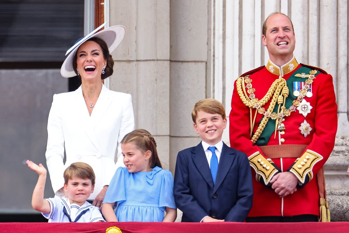 Prince William and his three children, George, Charlotte and Louis, are next in line for the throne (Getty Images)