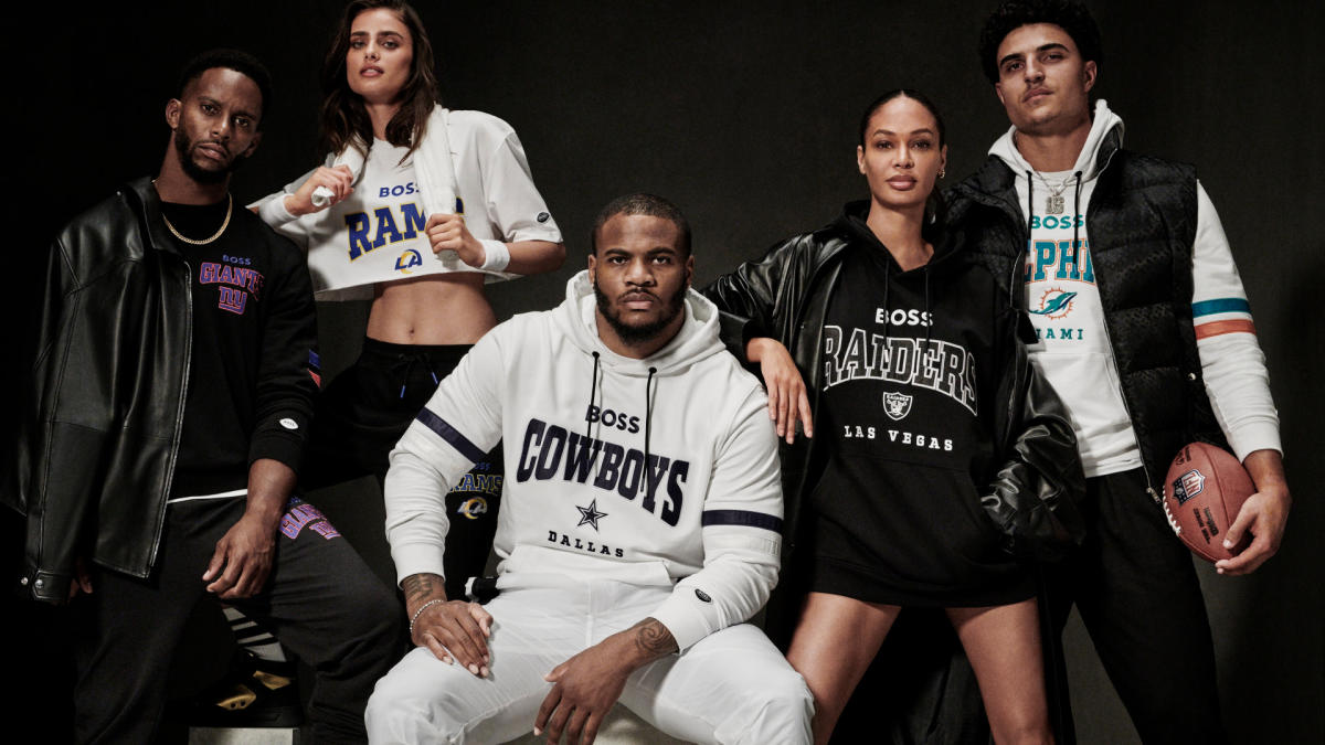 BOSS - BOSS x NFL cotton-terry hoodie with collaborative branding